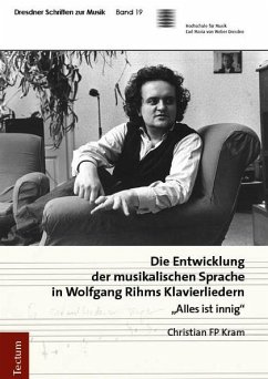 Cover Die Entwicklung der musikalischen Sprache in Wolfgang Rihms Klavierliedern