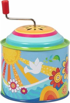 Cover Goki 60835 - Musikspieldose Sonnenglück, Melodie: You are my sunshine, nostalgische Drehdose aus Metall, Höhe: 10,5cm, goki66