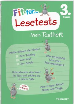 Cover Fit für Lesetests 3. Klasse. Mein Testheft
