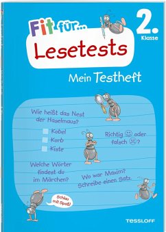 Cover Fit für Lesetests 2. Klasse. Mein Testheft