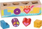 Goki 58309 - Sort Box LOVE, Steckspiel, Holz, 17x6x6cm, goki66