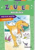 Zaubermalblock. Magische Muster. Dinosaurier Zaubermalblock. Magische Muster. Dinosaurier