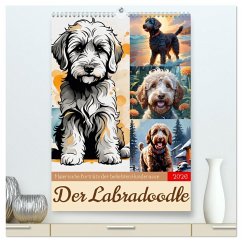 Cover Der Labradoodle (hochwertiger Premium Wandkalender 2026 DIN A2 hoch), Kunstdruck in Hochglanz
