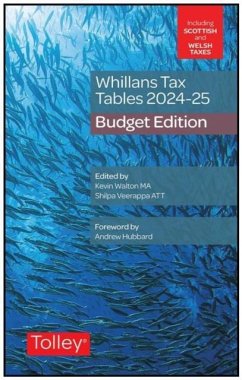 Cover Whillans's Tax Tables 2024-25 (Budget edition)