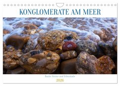 Cover Konglomerate bunte Steine und Wände am Meer (Wandkalender 2026 DIN A4 quer), CALVENDO Monatskalender