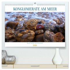 Konglomerate bunte Steine und Wände am Meer (hochwertiger Premium Wandkalender 2026 DIN A2 quer), Kunstdruck in Hochglanz Cover Konglomerate bunte Steine und Wände am Meer (hochwertiger Premium Wandkalender 2026 DIN A2 quer), Kunstdruck in Hochglanz
