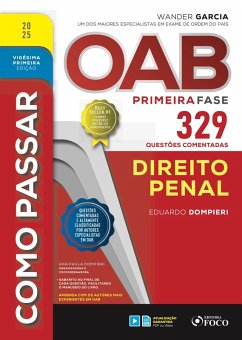 Como passar OAB primeira fase - 329 questões comentadas - Direito penal (eBook, ePUB) - Dompieri, Eduardo