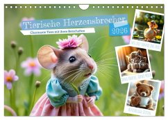 Tierische Herzensbrecher - Charmante Tiere mit ihren Botschaften (Wandkalender 2026 DIN A4 quer), CALVENDO Monatskalender Tierische Herzensbrecher - Charmante Tiere mit ihren Botschaften (Wandkalender 2026 DIN A4 quer), CALVENDO Monatskalender