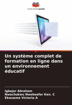 Cover Un système complet de formation en ligne dans un environnement éducatif