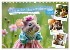 Tierische Herzensbrecher - Charmante Tiere mit ihren Botschaften (Wandkalender 2026 DIN A3 quer), CALVENDO Monatskalender Tierische Herzensbrecher - Charmante Tiere mit ihren Botschaften (Wandkalender 2026 DIN A3 quer), CALVENDO Monatskalender