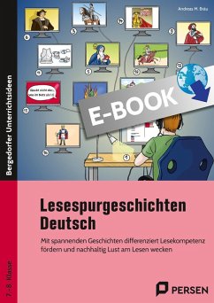 Cover Lesespurgeschichten 7./8. Klasse - Deutsch (eBook, PDF)