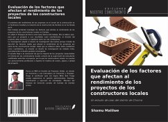 Evaluación de los factores que afectan al rendimiento de los proyectos de los constructores locales - Malilwe, Shamu