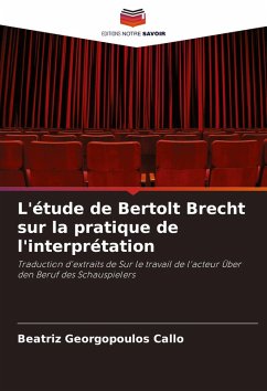 Cover L'étude de Bertolt Brecht sur la pratique de l'interprétation
