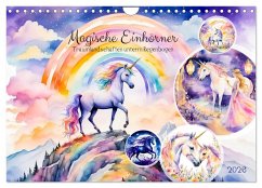 Magische Einhörner - Traumlandschaften unterm Regenbogen (Wandkalender 2026 DIN A4 quer), CALVENDO Monatskalender Magische Einhörner - Traumlandschaften unterm Regenbogen (Wandkalender 2026 DIN A4 quer), CALVENDO Monatskalender