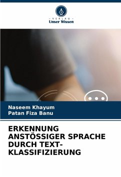 Cover ERKENNUNG ANSTÖSSIGER SPRACHE DURCH TEXT-KLASSIFIZIERUNG