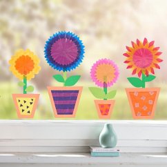 Cover Bastelset - Fensterbild Blumentöpfchen