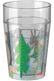 HABA 2012447003 - Glitzerbecher Wald, Kunststoff, 150 ml, Höhe: 11 cm