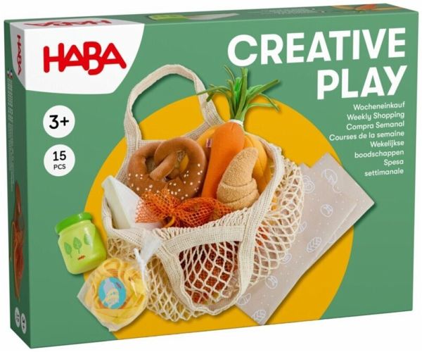HABA 2012304001 - Creative Play Wocheneinkauf, 15-teilig, Zubehör für Kaufladen/Spielküche HABA 2012304001 - Creative Play Wocheneinkauf, 15-teilig, Zubehör für Kaufladen/Spielküche