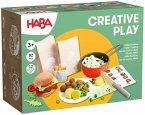HABA 2012310001 - Creative Play HABA Kochbox, 92-teilig, Zubehör für Kaufladen/Spielküche