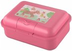 HABA 2012442004 - Brotdose Prinzessin & Pferd 1, rosa, mit Trennfach, 16,7x12x6,5cm