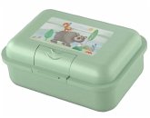 HABA 2012442003 - Brotdose Wald, grün, mit Trennfach, 16,7x12x6,5cm