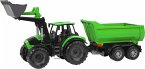 WORXX Traktor Deutz-Fahr Agrotron 7250 TTV mit Anhänger, Schaukarton