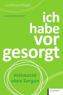 Cover ich habe vorgesorgt