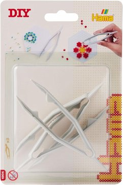 Hama 4904 - Pinzetten 3 Stück, Kunststoff, Bastelzubehör für Bügelperlen