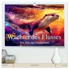 Wächter des Flusses - Ein Jahr mit Fischottern (hochwertiger Premium Wandkalender 2026 DIN A2 quer), Kunstdruck in Hochglanz
