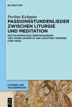 Cover Passionsstundenlieder zwischen Liturgie und Meditation