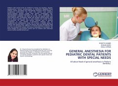 Cover GENERAL ANESTHESIA FOR PEDIATRIC DENTAL PATIENTS WITH SPECIAL NEEDS