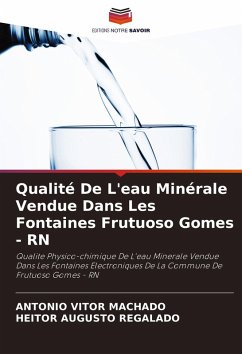 Cover Qualité De L'eau Minérale Vendue Dans Les Fontaines Frutuoso Gomes - RN