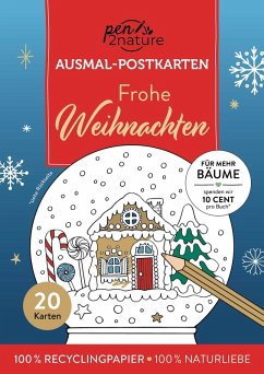 Cover Frohe Weihnachten I 20 Ausmal-Postkarten