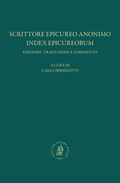Scrittore Epicureo Anonimo, Index Epicureorum - Pernigotti, Carlo Scrittore Epicureo Anonimo, Index Epicureorum - Pernigotti, Carlo