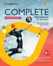 Cover Complete Preliminary for Schools Student's Book and Workbook Edizione Digitale
