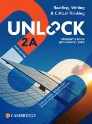 Cover Unlock Level 2a Reading, Writing and Critical Thinking Student's Book with Digital Pack