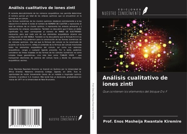 Análisis cualitativo de iones zintl Análisis cualitativo de iones zintl