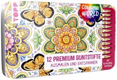 Cover Colorful World Designdose mit 12 Buntstiften  (Restauflage)