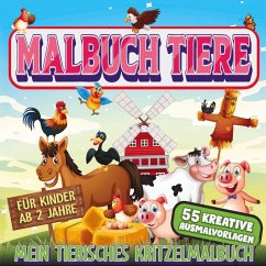 Cover Malbuch Tiere - Mein tierisches Kritzelmalbuch