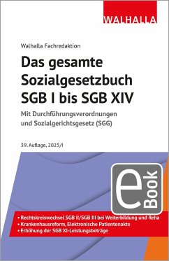 Cover Das gesamte Sozialgesetzbuch SGB I bis SGB XIV (eBook, PDF)