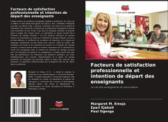 Cover Facteurs de satisfaction professionnelle et intention de départ des enseignants