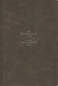 Cover ESV/NBLA, Bilingual Bible, Leathersoft, Grey/ ESV/NBLA, Biblia Bilingue, Leathersoft, Gris
