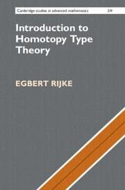 Cover Introduction to Homotopy Type Theory