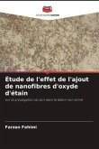 Étude de l'effet de l'ajout de nanofibres d'oxyde d'étain