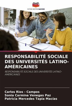 RESPONSABILITÉ SOCIALE DES UNIVERSITÉS LATINO-AMÉRICAINES Cover RESPONSABILITÉ SOCIALE DES UNIVERSITÉS LATINO-AMÉRICAINES