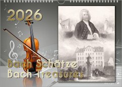 Cover Komponisten-Kalender, Bach-Kalender, Musik-Kalender 2026, DIN A4