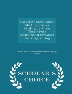 Cover Corporate Shareholder Meetings