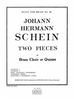 Cover SCHEIN/KING 2 PIECES BRASS QUINTET/SCORE AND PARTS(PTION/PTIES)MFB063