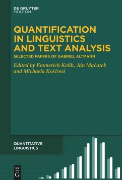 Quantification in Linguistics and Text Analysis (eBook, ePUB)
