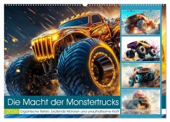 Cover Die Macht der Monstertrucks (Wandkalender 2026 DIN A2 quer), CALVENDO Monatskalender